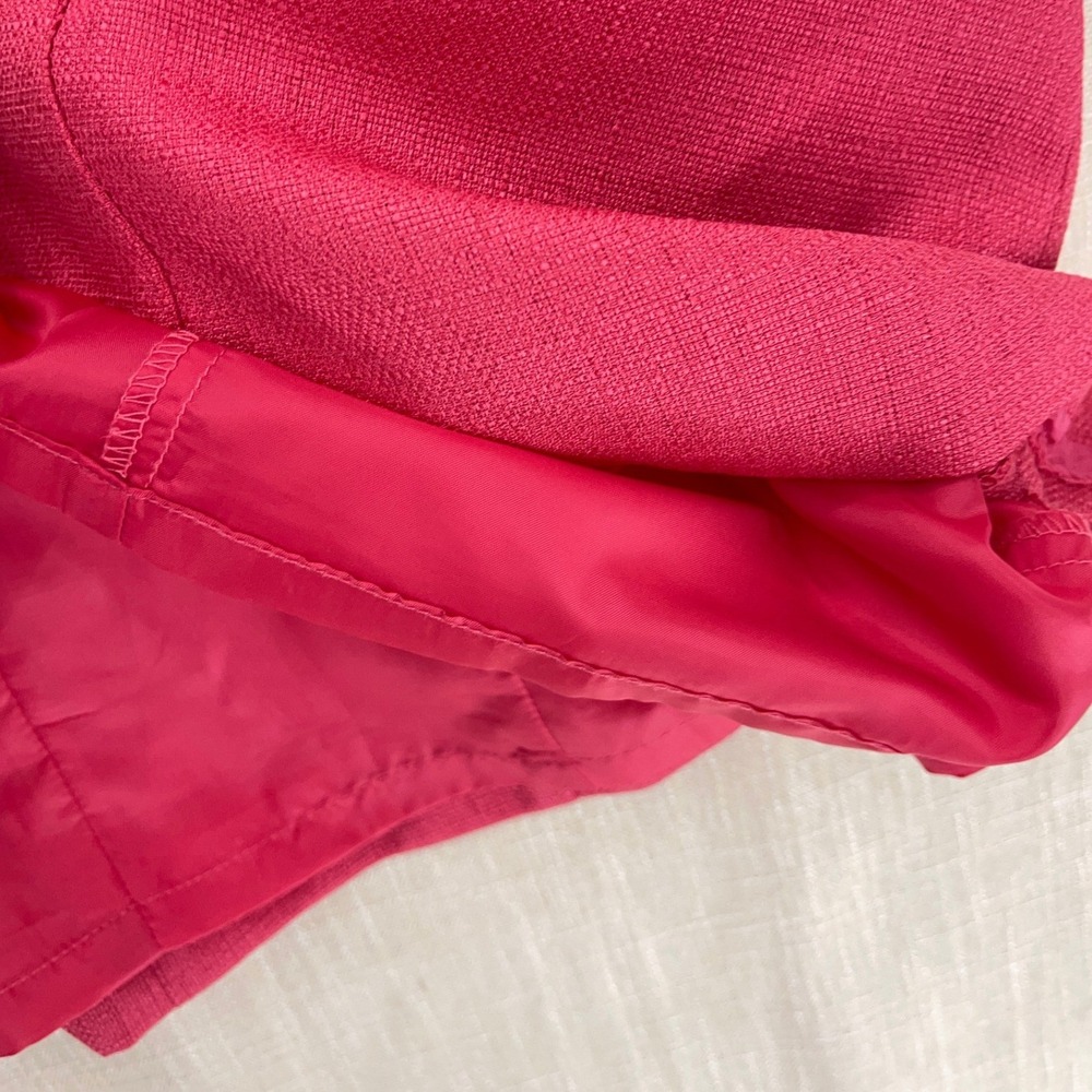 Appleseed's Pink Sheath Dress 6P Petite Short Sleeve Textured Lined V943 - Picture 4 of 8